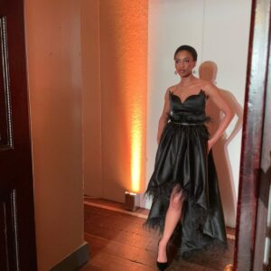 “Midnight Feather Muse” Dress