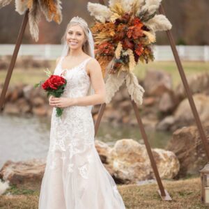 “Ethereal Bloom” Lace Appliqué Bridal Gown
