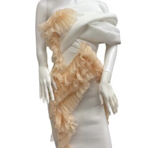 Beige Ruffle Dress