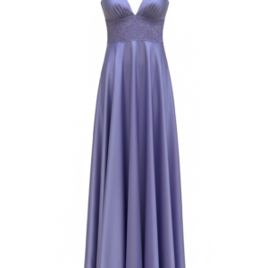 Purple Dress With Waist Details