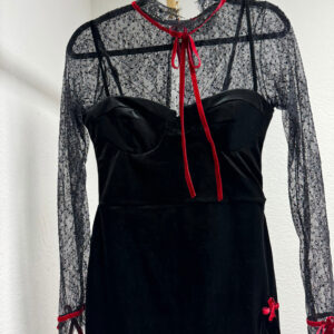 Velvet Lace Red